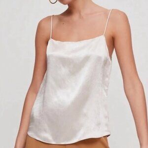 Babaton Benji Satin Camisole in Champagne (Aritzia) XXS